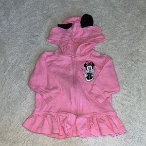 Disney mini mouse pink zip up jacket/ hoodie